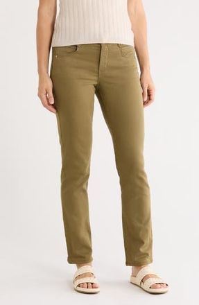 Democracy AbSolution Straight Leg Pants in Golden Olive at Nordstrom Rack, Size 4