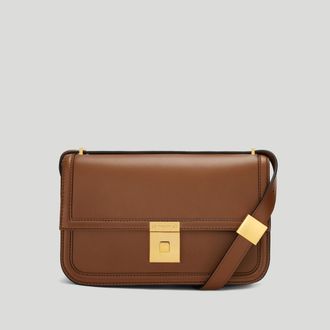 DeMellier The Paris Crossbody in Tan Smooth Leather Crossbody bag