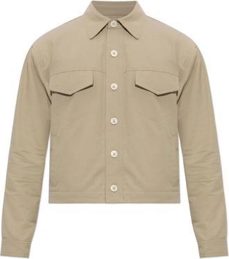 Balmain Jas met zakken - Heren - Zomerjassen - Beige - XL - Katoen - Jassen