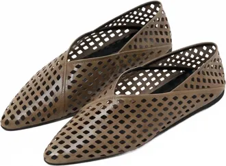 Closed Womens Ballerina Shoe In Chino Green
