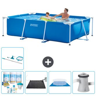 Intex Piscina Con Estructura Rectangular - 260x160x65 Cm - 7-piezas S20823