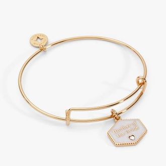 Alex and Ani Mother of the Bride Mother of Pearl Charm Bangle in Gold at Nordstrom