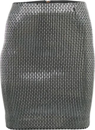 Zoe Karssen 2000s jersey rok verfraaid met zilver