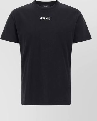Versace embroidered cotton slim t-shirt