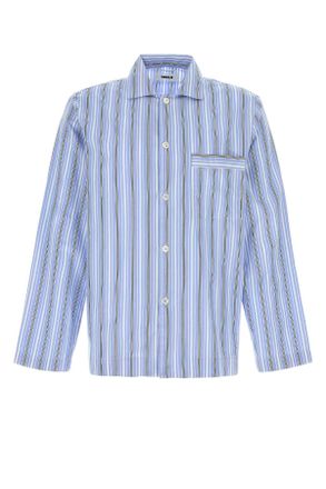 Tekla Embroidered Poplin Oversize Pyjama Shirt