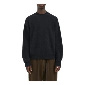 Uma Wang UMA Wang, Truien & Vesten, Heren, Zwart, S, Maglia Girocollo in Raccoon