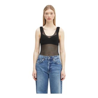 Anine Bing Body - Dames - Tops - Zwart - Maat: XS