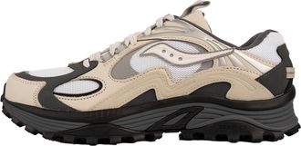Saucony Mens Grid Aura X Sneakers In White Silver