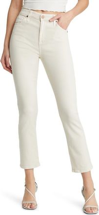 AG - Adriano Goldschmied Mari High Waist Ankle Straight Leg Jeans in White Cream at Nordstrom Rack, Size 23