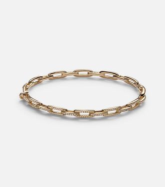David Yurman Stax Chain Link 18kt gold bracelet with diamonds