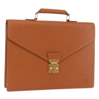 Louis Vuitton Pre-owned Epi Leather Briefcase - Dames - Pre-owned - Bruin - Maat: ONE Size Leer