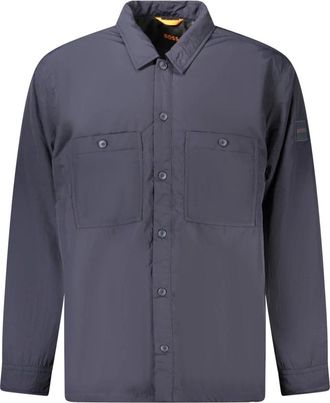 HUGO BOSS Heren, Jassen, Blauw, Maat: XL Polyamide