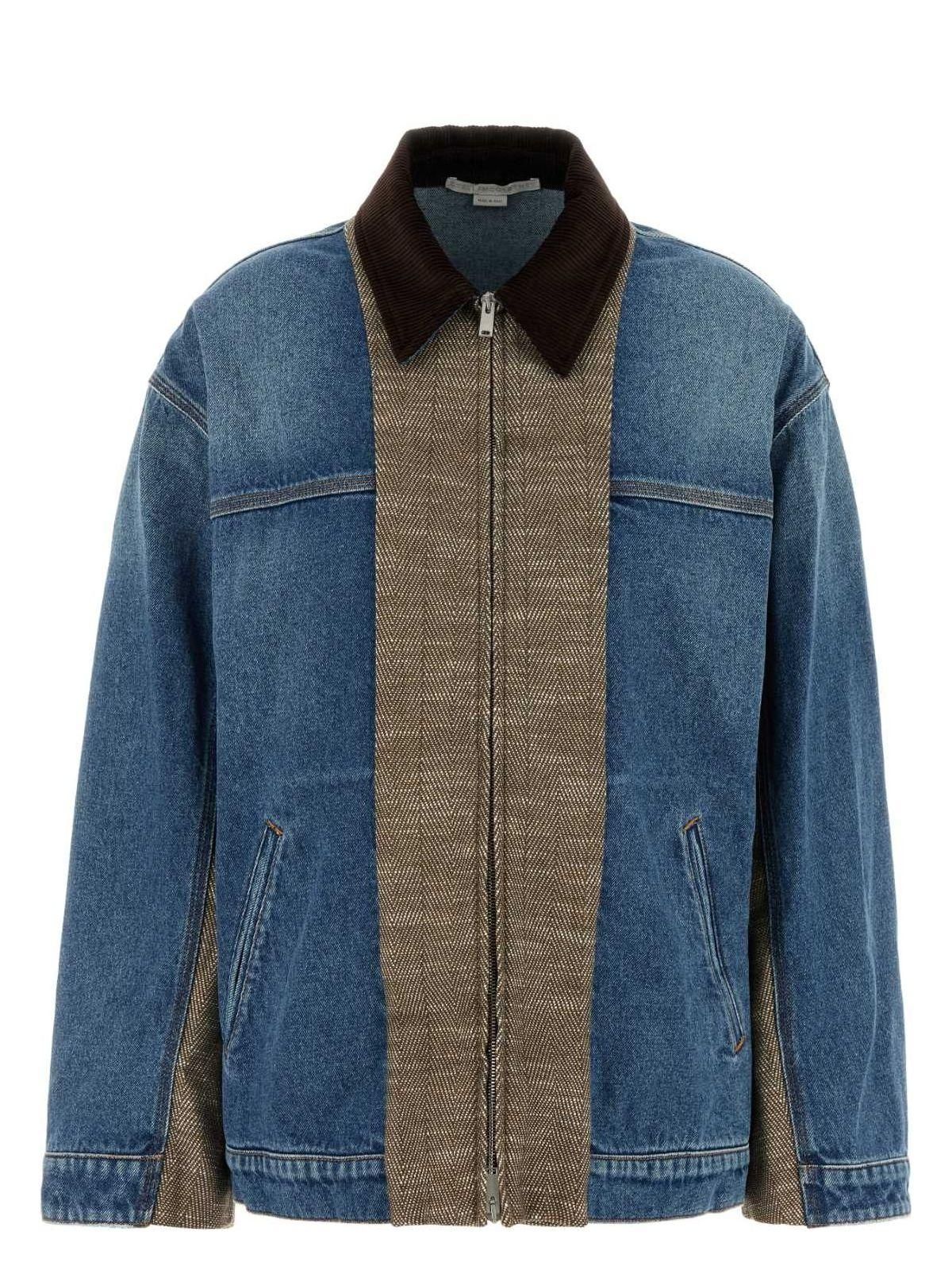 ブルゾン STELLA MCCARTNEY COTTON DENIM SHIRT JACKET STELLA MCCARTNEY Oversized bouclé-denim shirt | NET-A-PORTER