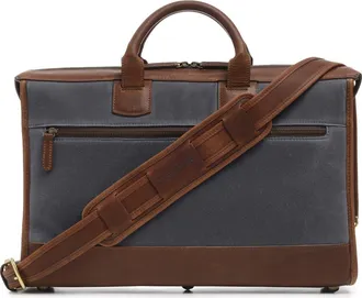 Korchmar Sawyer Slim Waxed Canvas Briefcase in Grey at Nordstrom