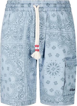 MC2 Saint Barth Shorts con stampa paisley - Blu