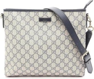 Gucci Pre-owned Vintage Schoudertas - unisex - Vintage Schoudertas - Beige - ONE Size - Leer - Vintage