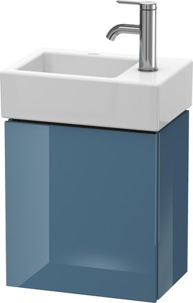 Duravit Duravit L-cube Mueble De Pared 36,4 X 24,1 Cm, 1 Puerta, Para Vero Air 072438, Color: Laca De Alto Brillo Stone Blue - Lc6293r4747