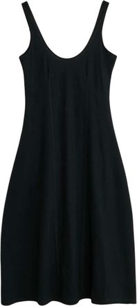 Our Legacy Black Round Neck Midi Dress