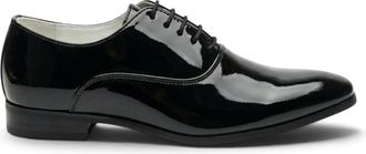 Infinity Leather Heren Zwarte Formele Patenten PU Leren Oxford Dresschoenen - M64340