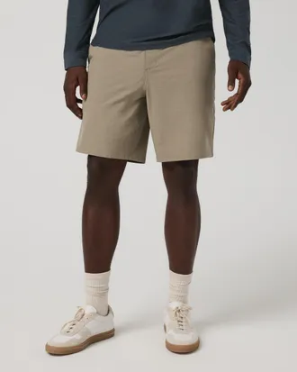 Vuori Clothing Aim Shorts 8 | River Rock Slub Stripe | 28
