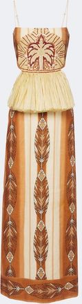Johanna Ortiz Andean Mythology printed linen maxi dress