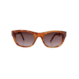 Saint Laurent Pre-owned Womens Vintage Plastic Sunglasses - Brown - One Size