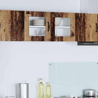 vidaXL vidaXL Mobile da cucina con lo scaffale Legno vecchio 80 x 31 x 40 cm