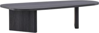 Meubles et Design Mesa baja org&aacute;nica de madera 130x65cm - Negro