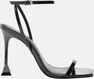 Schutz Womens Joanna Patent Leather Sandal In Black