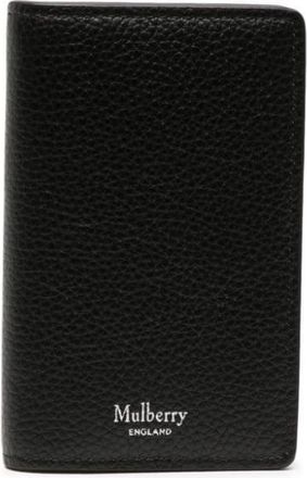 Mulberry logo-stamp leather card holder - men - Leather - One Size - Black