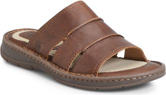 Born Mens Weiser Slip-On Sandals In Tan
