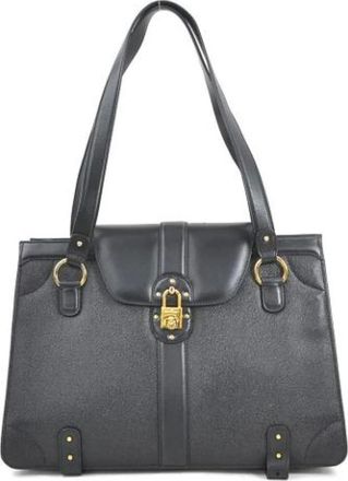 Ferragamo Pre-owned Shoulder Bags, female, Black, Size: ONE SIZE Pre-owned Leather shoulder-bags