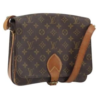 Louis Vuitton Pre-owned Cross Body Bags, female, Brown, Size: ONE SIZE Pre-owned Vintage Canvas Crossbody Bag
