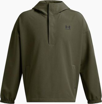 Under Armour Mens Hooded Neck Long Sleeve Top - Green - Size: 40