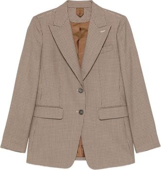 Max Mara Caro Houndstooth-pattern Tailored Jacket