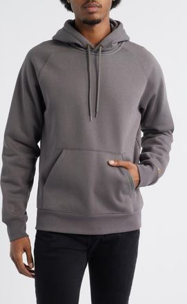 Carhartt Work in Progress Chase Fleece Hoodie in Porphyry /Gold at Nordstrom, Size Xx-Large