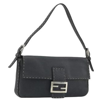 Fendi Pre-owned Leather fendi-bags - Dames - Pre-owned - Zwart - Maat: ONE Size Leer