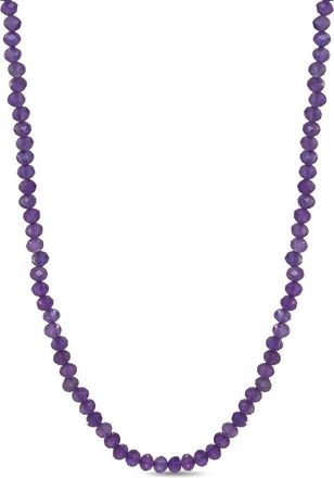 Jewelmak 14K African Amethyst Necklace
