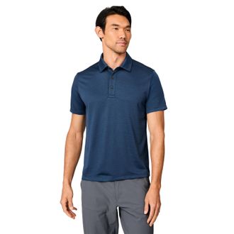 Free Country Mens Tech Jacquard Polo Shirt