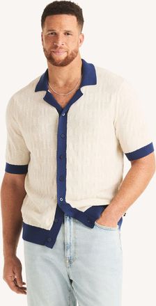 Nautica Big & Tall Textured Sweater Polo