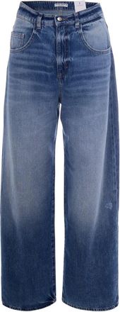 Icon Denim Los Angeles Wide Jeans - Dames - Loose Fit Jeans - Blauw - W28 - Katoen - Jeans