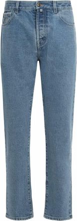 Moorer Mens Woody Skinny Jean In Denim Washmarmo