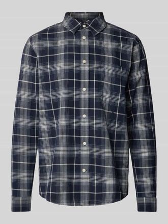 Armedangels Armedangels Freizeithemd mit Kentkragen Modell AARNAULT in Marine, Gr&ouml;&szlig;e XL