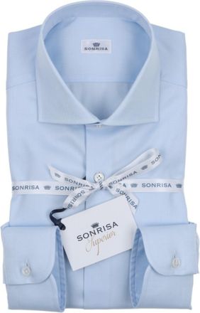 Sonrisa Light Blue Cotton Classic Formal Shirt
