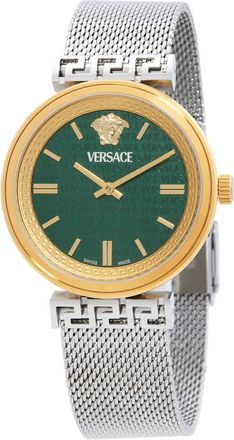 Versace Mythos Quartz Green Dial Ladies Watch VETCA0524
