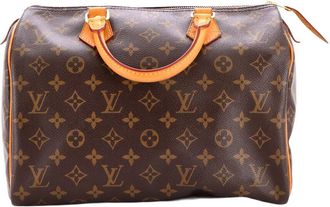Louis Vuitton Brown Monogram Canvas Speedy 30 (Authentic Pre-Loved)