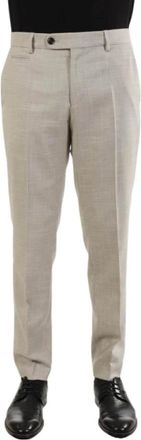 HUGO BOSS Heren, Broeken, Beige, Maat: 2XL Katoen