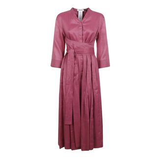 Max Mara Camilla Dress - Dames - Maxi kleedjes - Roze - M - Katoen - Kleedjes