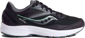 Saucony Womens Cohesion 15 Running Shoes In Black/meadow