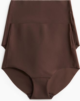 H&M 2er-Pack Unsichtbare Slips Light Shape - Beige